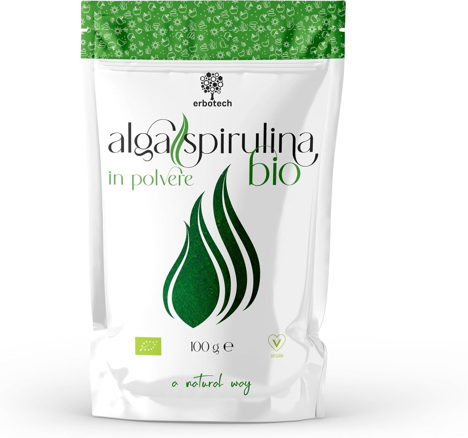 ERBOTECH Polvere di Spirulina BIO