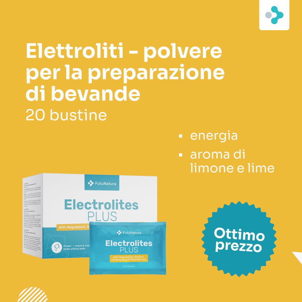 FutuNatura Elektrolytes PLUS: 20 bustine polvere per bevande, miglior prezzo.