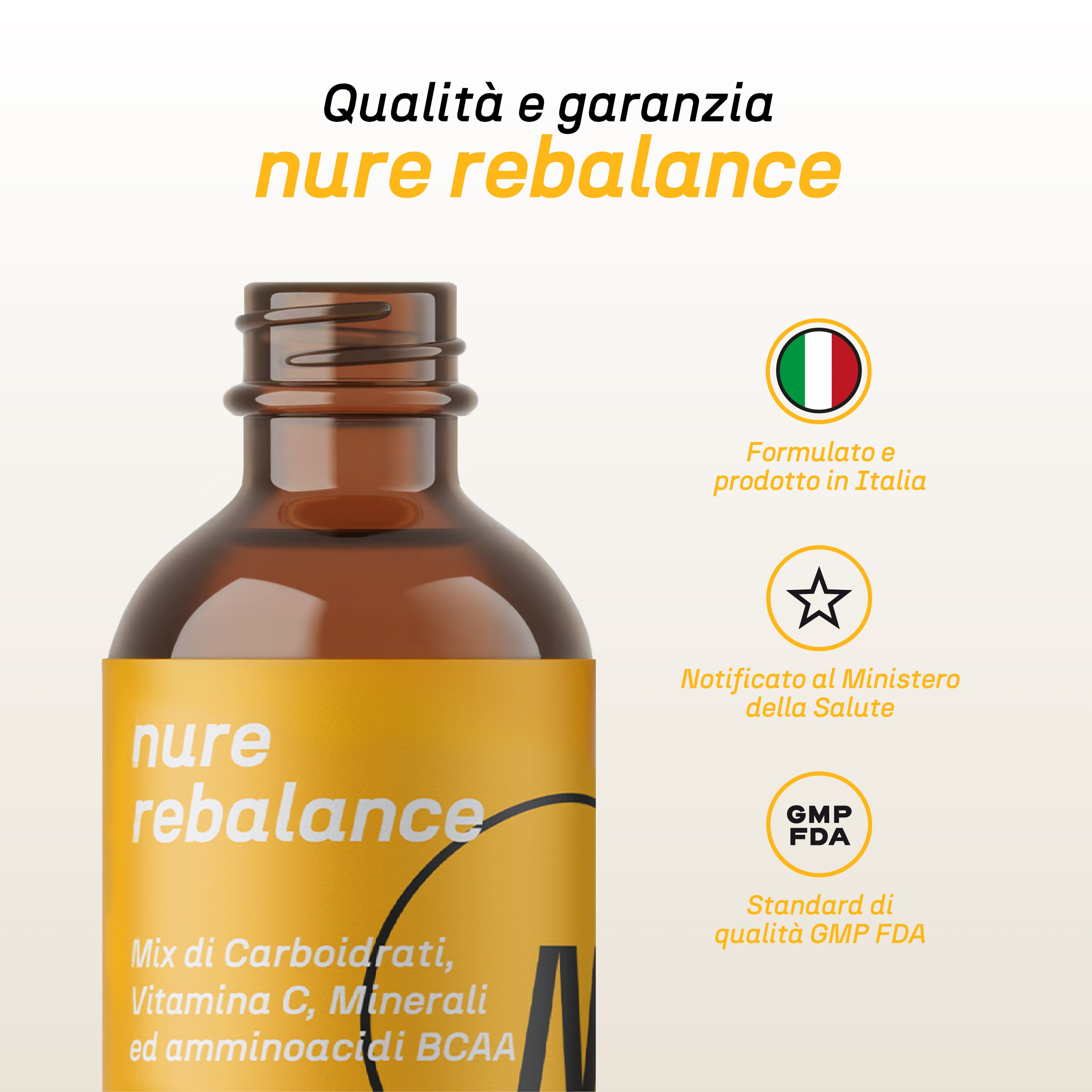 NURE ReBalance - 6 Flaconcini da 30 ml | Post workout, integratore magnesio, potassio