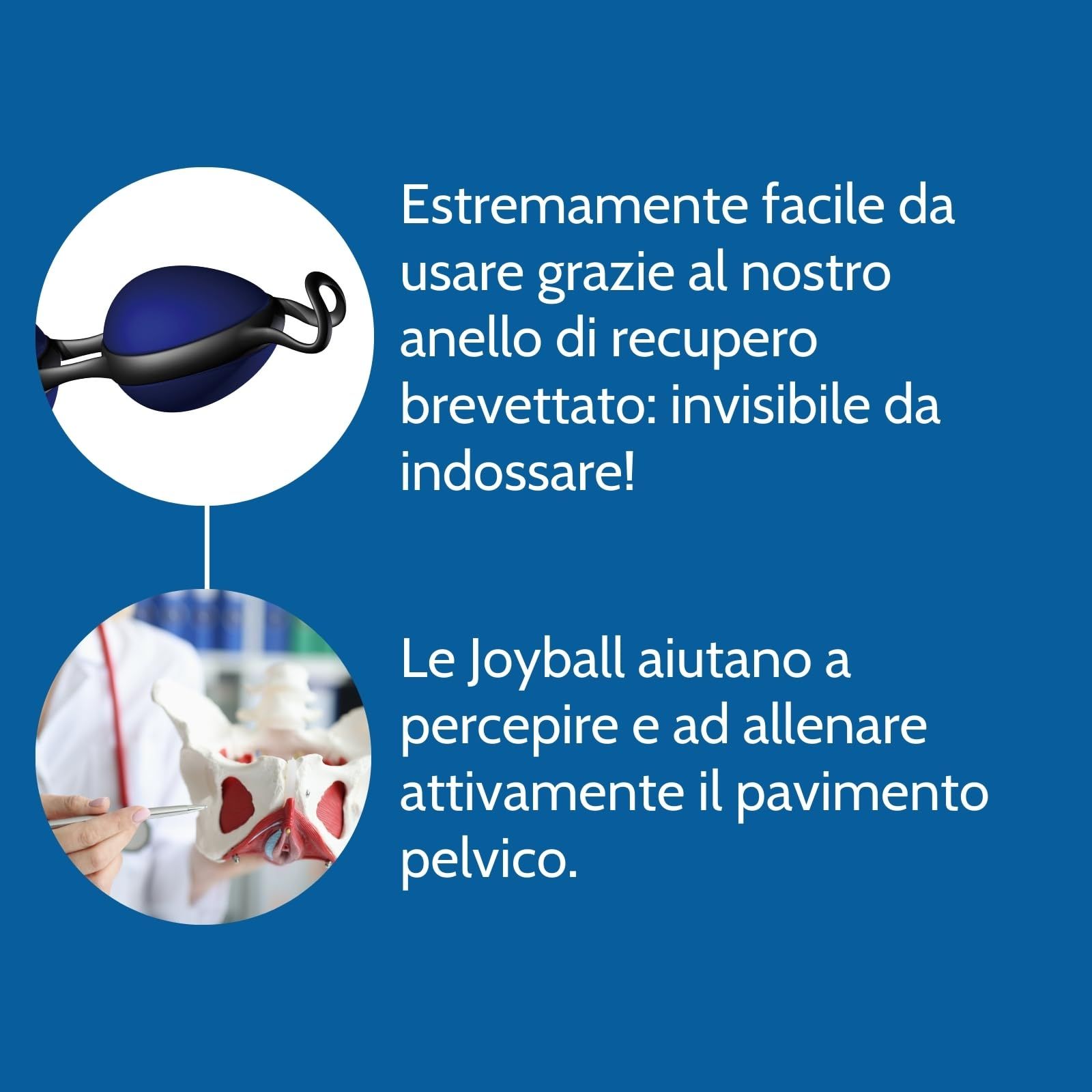 JOYDIVISION Joyballs: Facile da usare, invisibile, per l'allenamento attivo del pavimento pelvico.