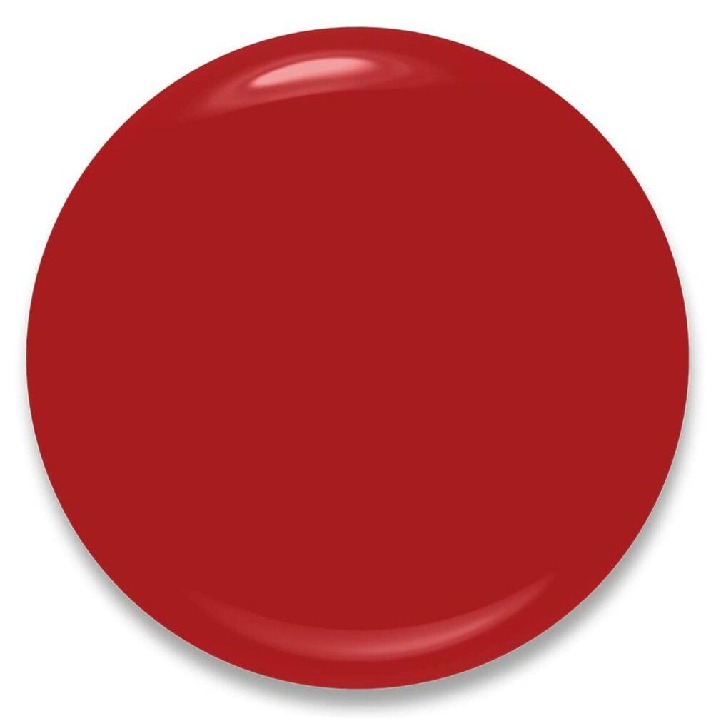 Un cerchio rosso su sfondo bianco.