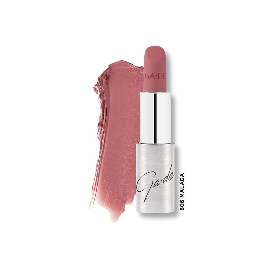 Rossetto Ga-De Selfie Soft Matte, colore 806 Malaga, con campione di colore.