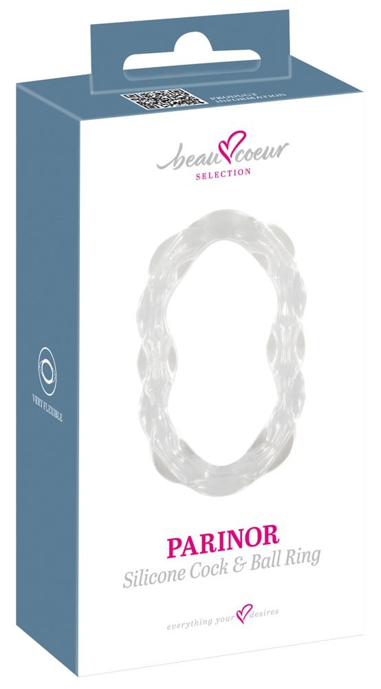 Confezione con anello per pene. Marchio beau coeur, nome prodotto PARINOR.
