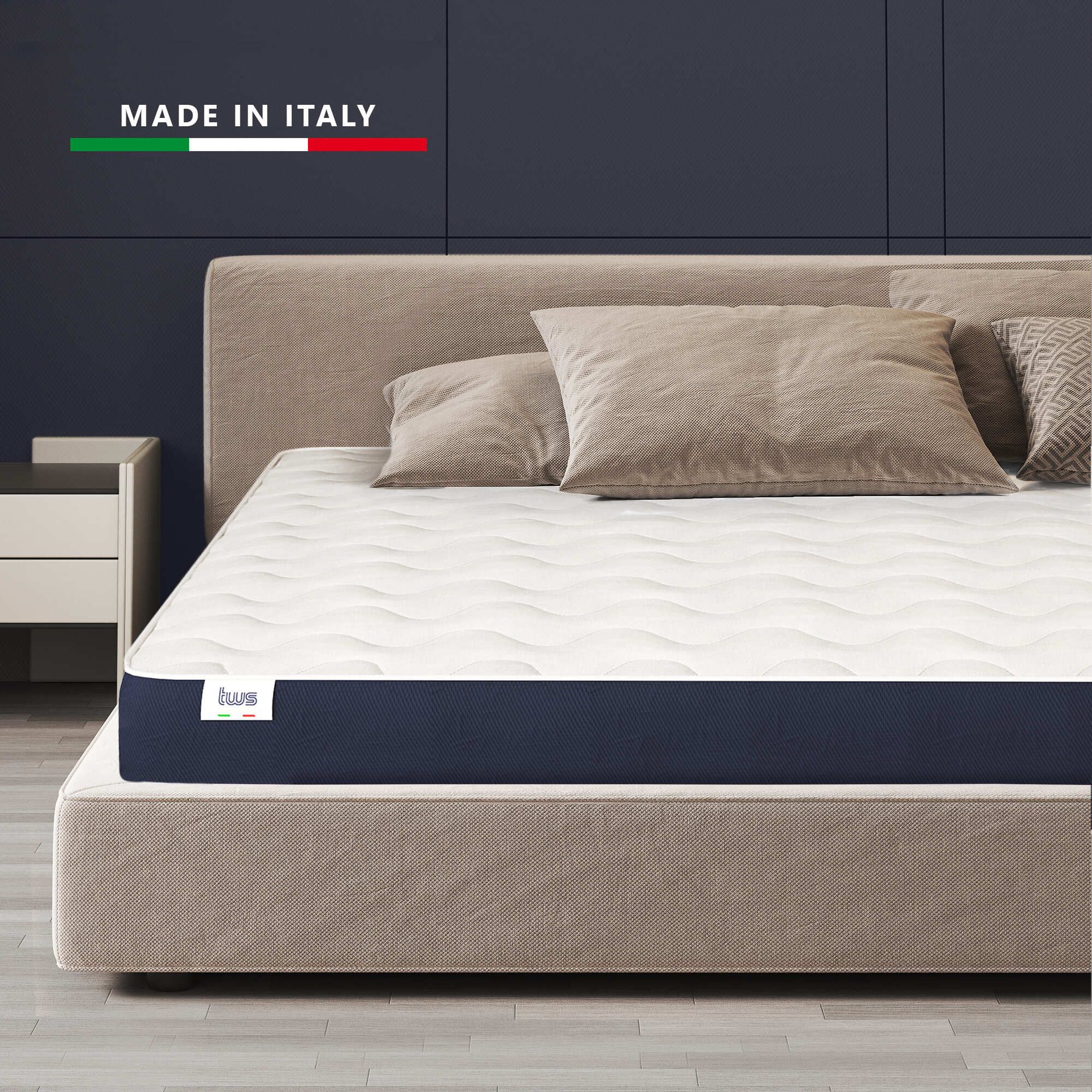 Materasso Una Piazza e Mezza 120x200 in Waterfoam Ipoallergenico, 30 cm ESSENTIAL