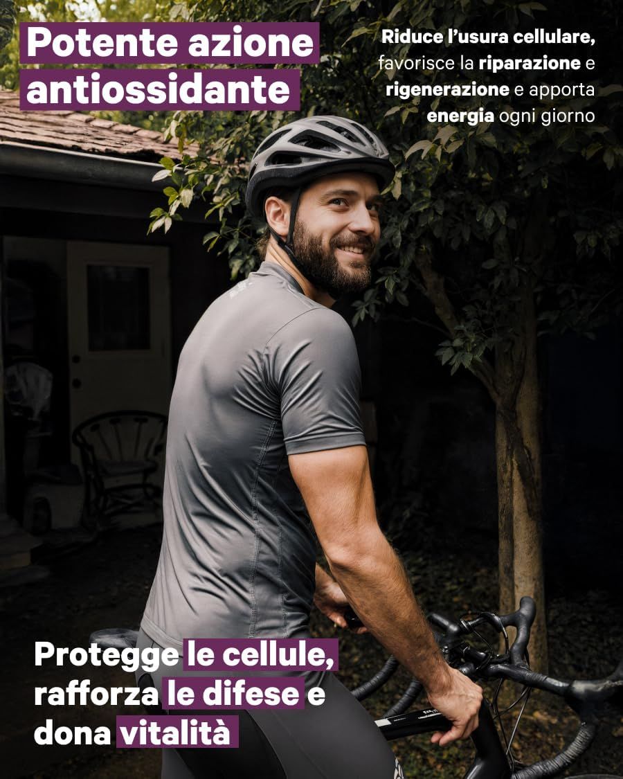 NUTRIBRAIN Trans-Resveratrolo, NAD⁺, Coenzima Q10 Capsula