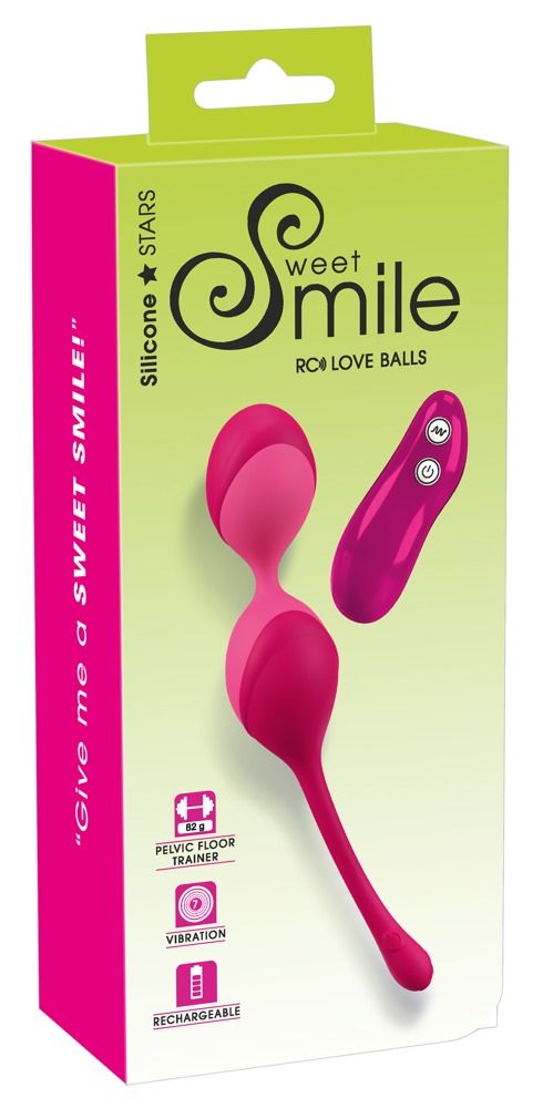 Confezione delle sfere d'amore Sweet Smile con immagine del prodotto.