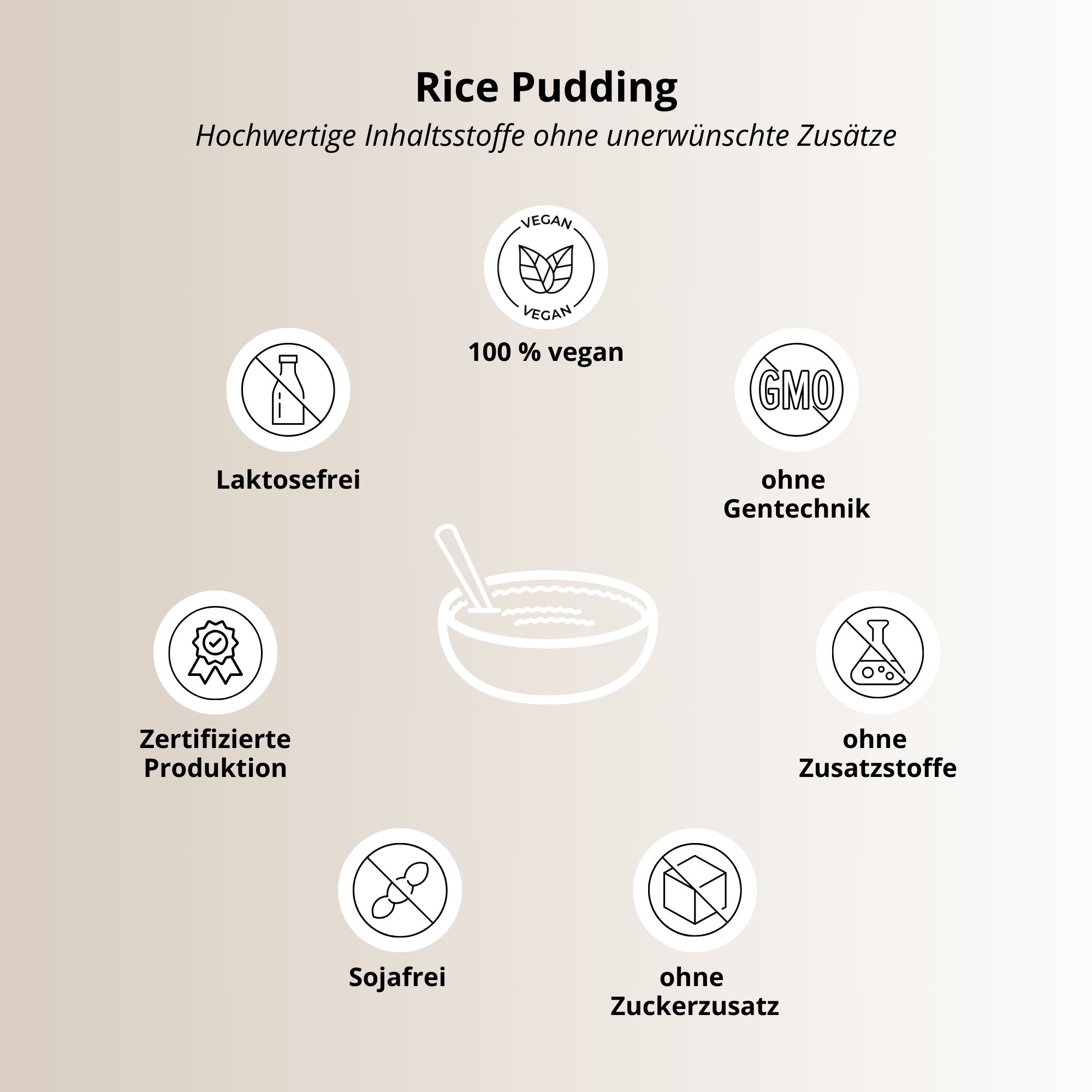 nutri+ Budino di Riso Vegano in Polvere