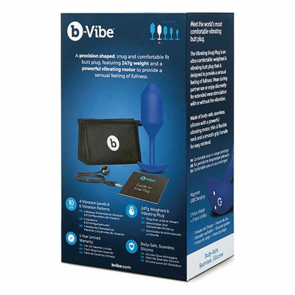 b-Vibe Vibrating Snug Plug xl Navy
