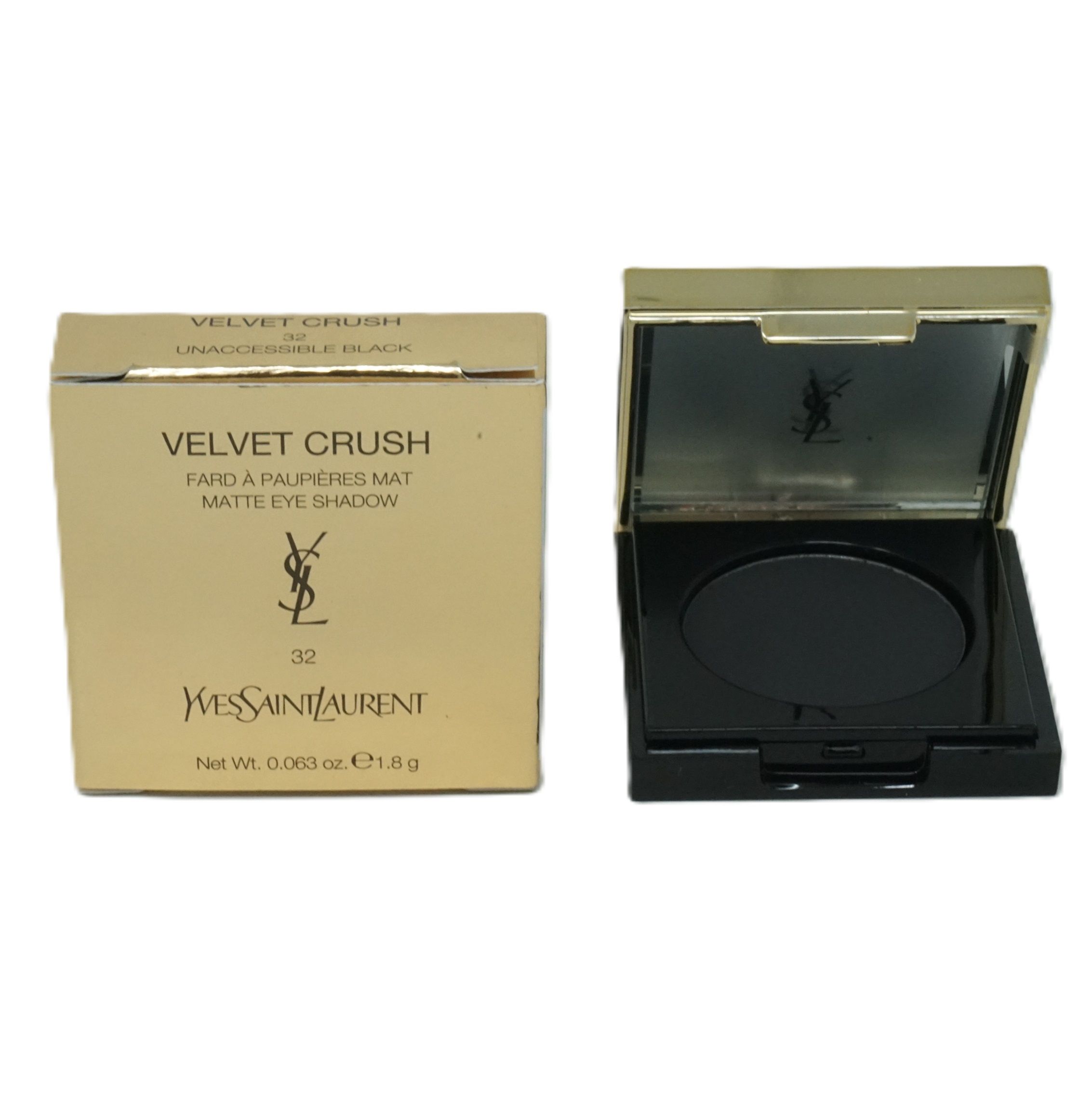 Yves Saint Laurent Ombretto Crush Mono Velvet 32 Unaccessible Black