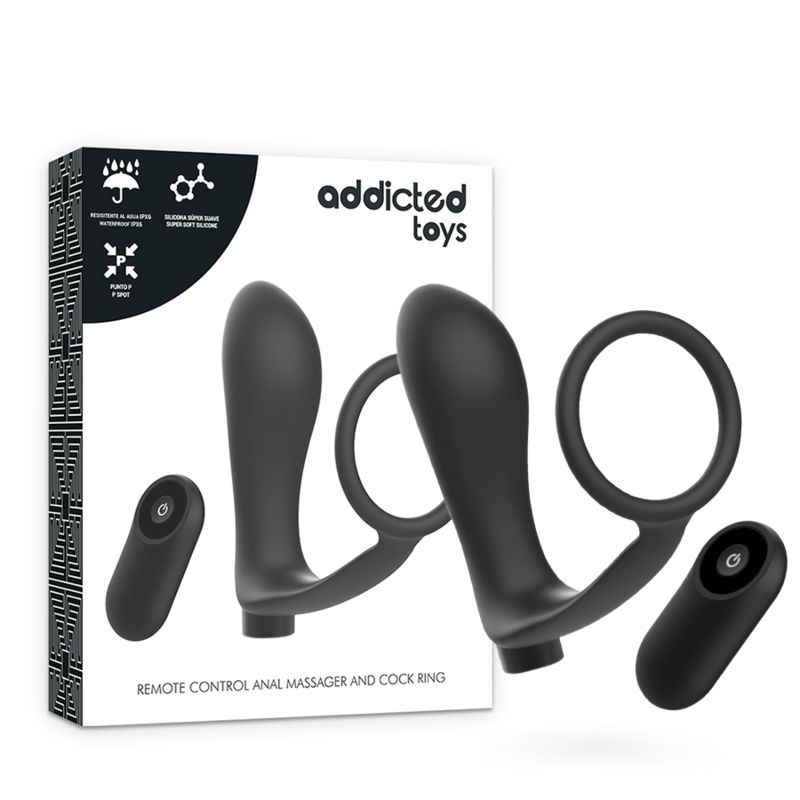 Addicted Toys Anello per pene con telecomando nella confezione.