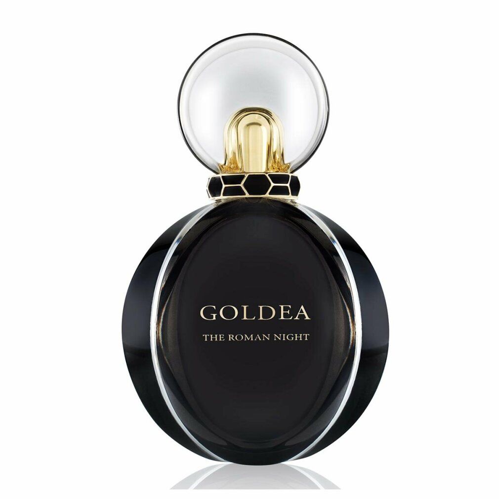 Flacone nero. Scritta: Goldea The Roman Night. Chiusura trasparente.
