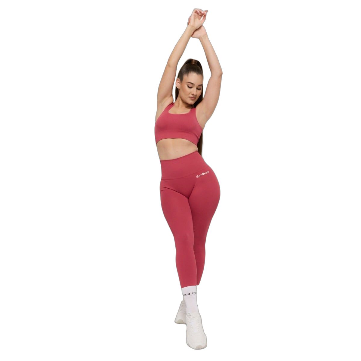 GymBeam Leggings donna GymBabe senza cuciture a vita alta Bloom