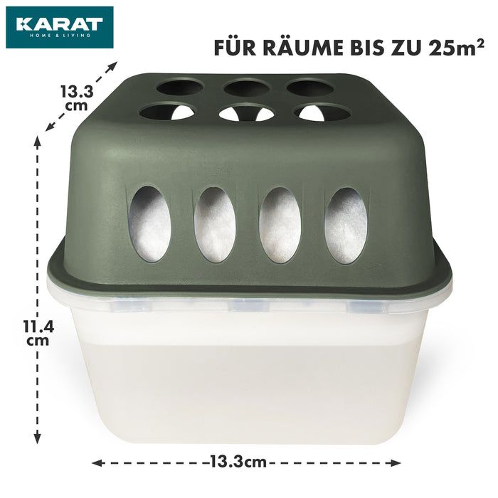 KARAT deumidificatore d’aria Hava con ricariche - deumidificatore ambienti Verde
