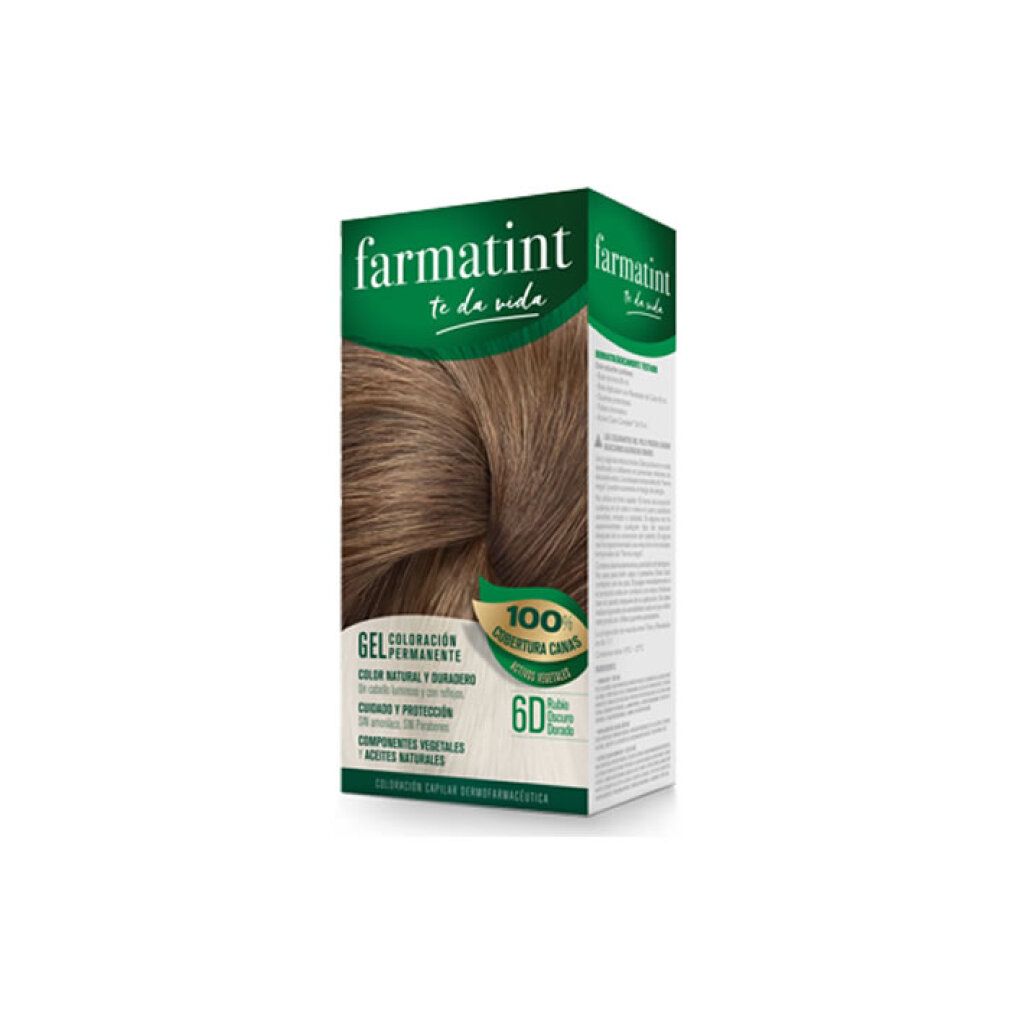 farmatint gel colorazione permanente #6d-rubio oscuro dorado