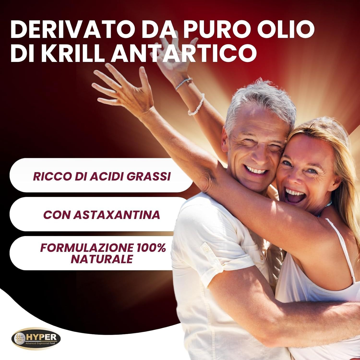 HYPER Krill Oil Omega 3 (EPA e DHA). Krill Oil con Astaxantina