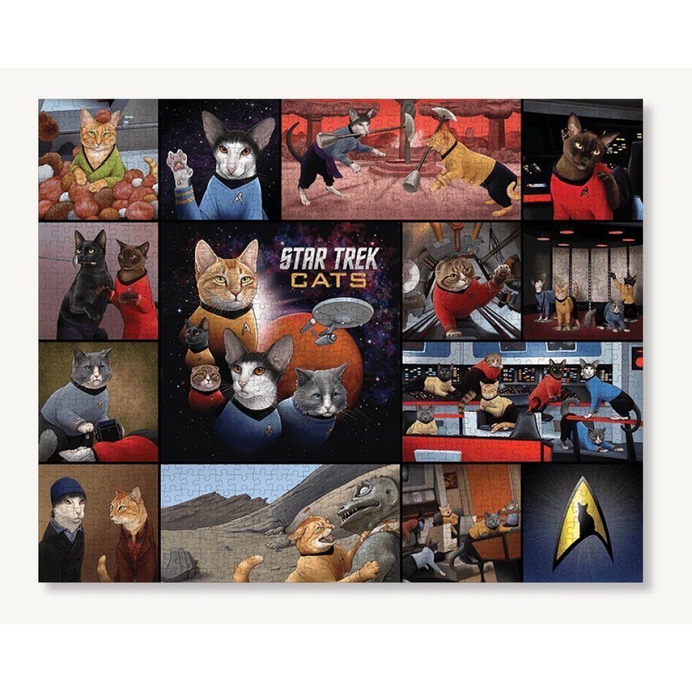 libri caroniclei Puzzle Star Trek Cats 1000 parti