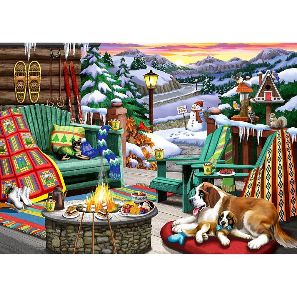 Puzzle di ravensburger Gemütliche Orte: Intorno all'orologio xxl 500 pezzi