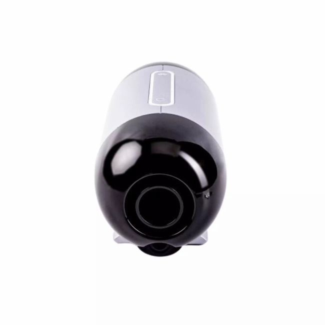Dispositivo APAP da viaggio BMC M1 Mini, vista frontale, estremità nera con connettore.