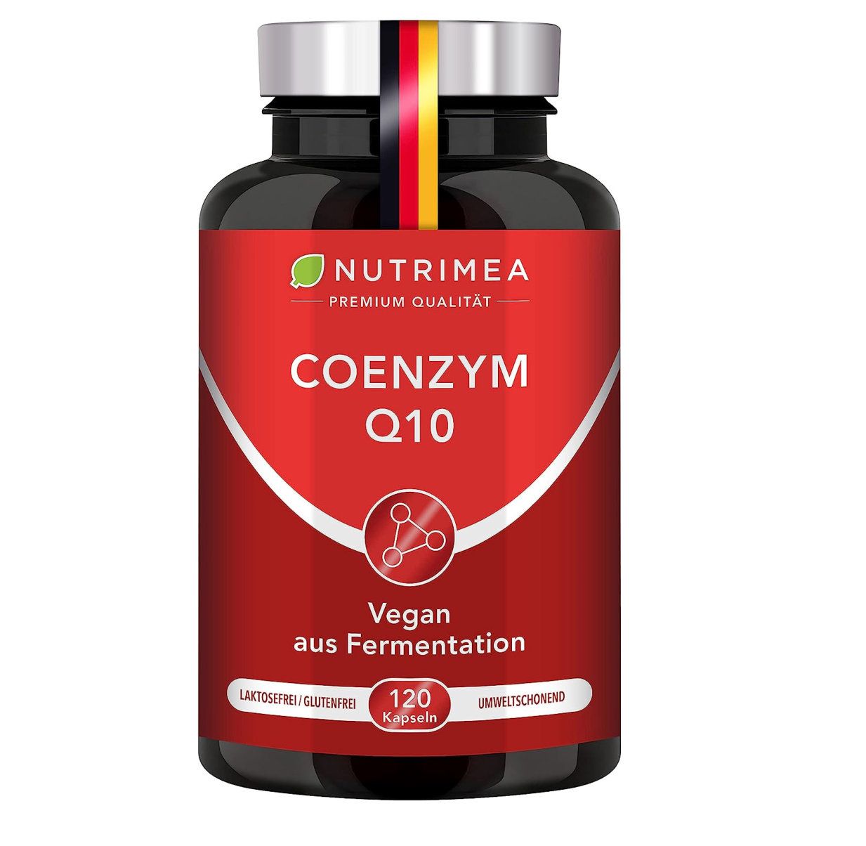 Nutrimea PREMIUM COENZYM Q10 ad alto dosaggio | Capsule vegane per una cura di 2 mesi