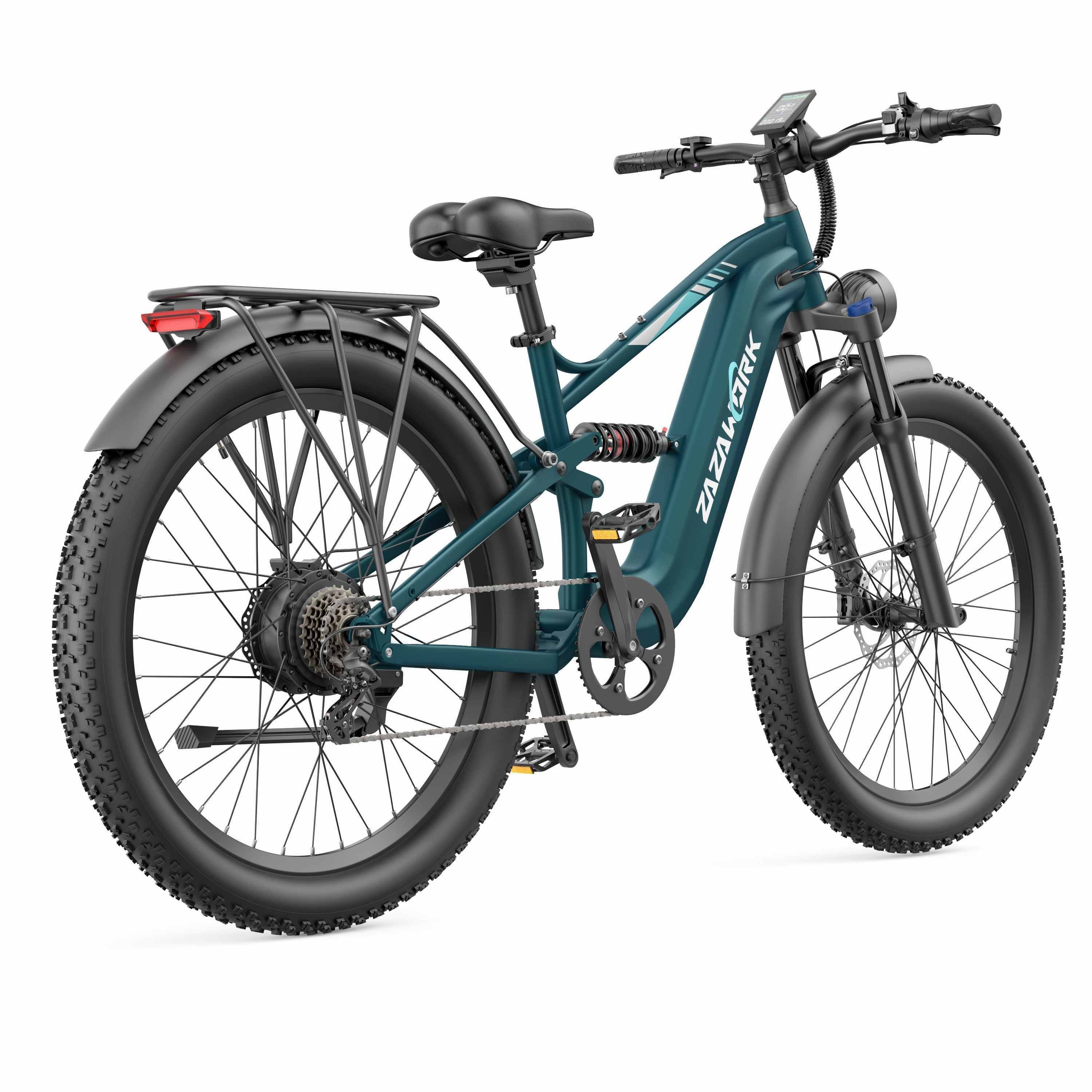ZAZAWORK CF500 Mountain bike elettrica, batteria da 48 V 20 Ah, autonomia di 90 km