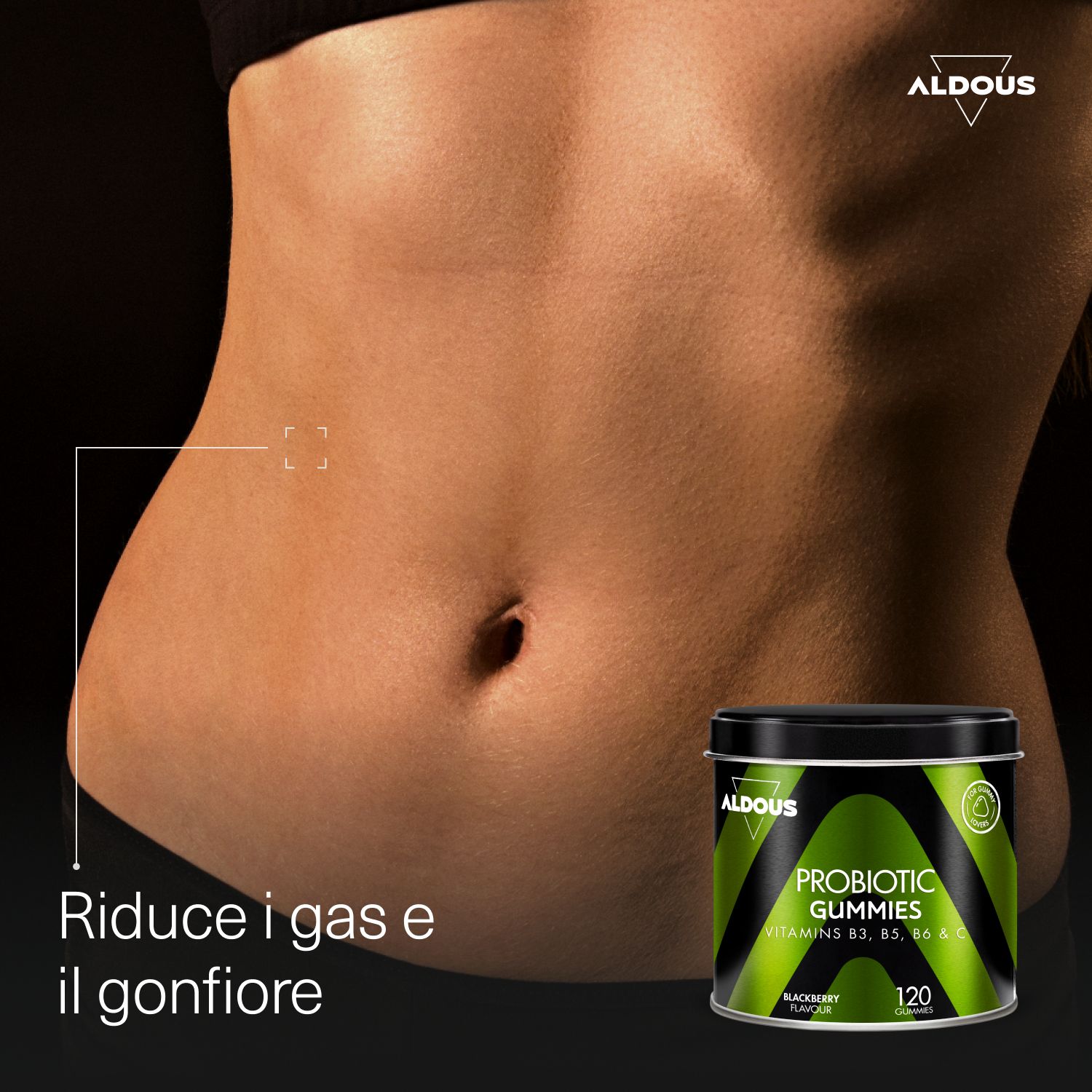 Aldous - Probiotici Gummies - Intestino,Gonfiore Addominale