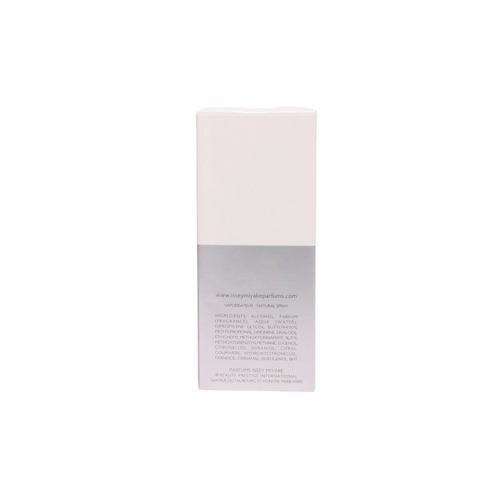 Retro della confezione. Bianco-grigio. Testo con ingredienti e informazioni del produttore. Nessun marchio o nome del prodotto visibile.