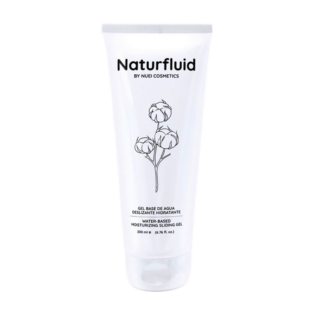 Tubo bianco di gel lubrificante Naturfluid, 200ml.