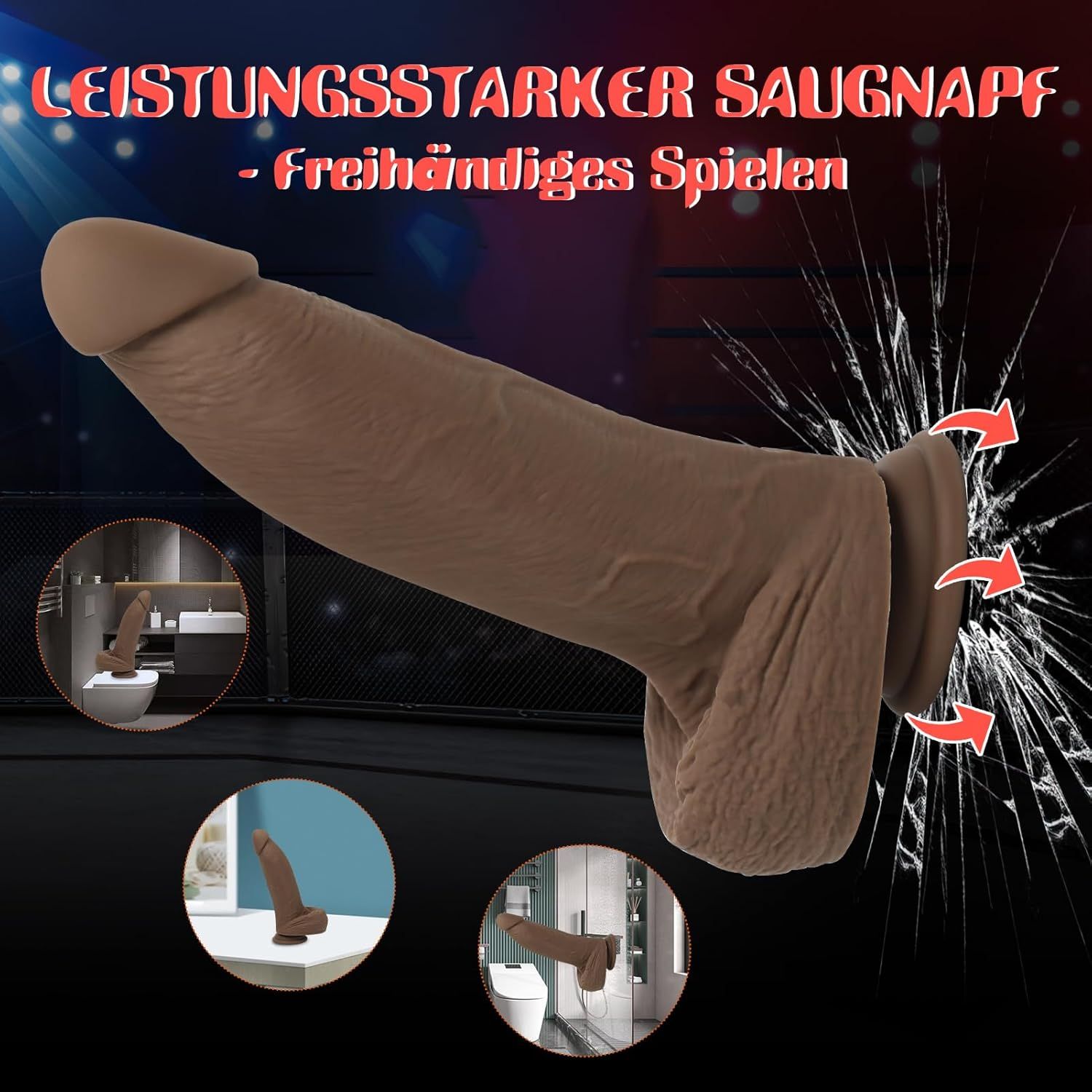 HIVEFUN Dildo realistico di grandi dimensioni