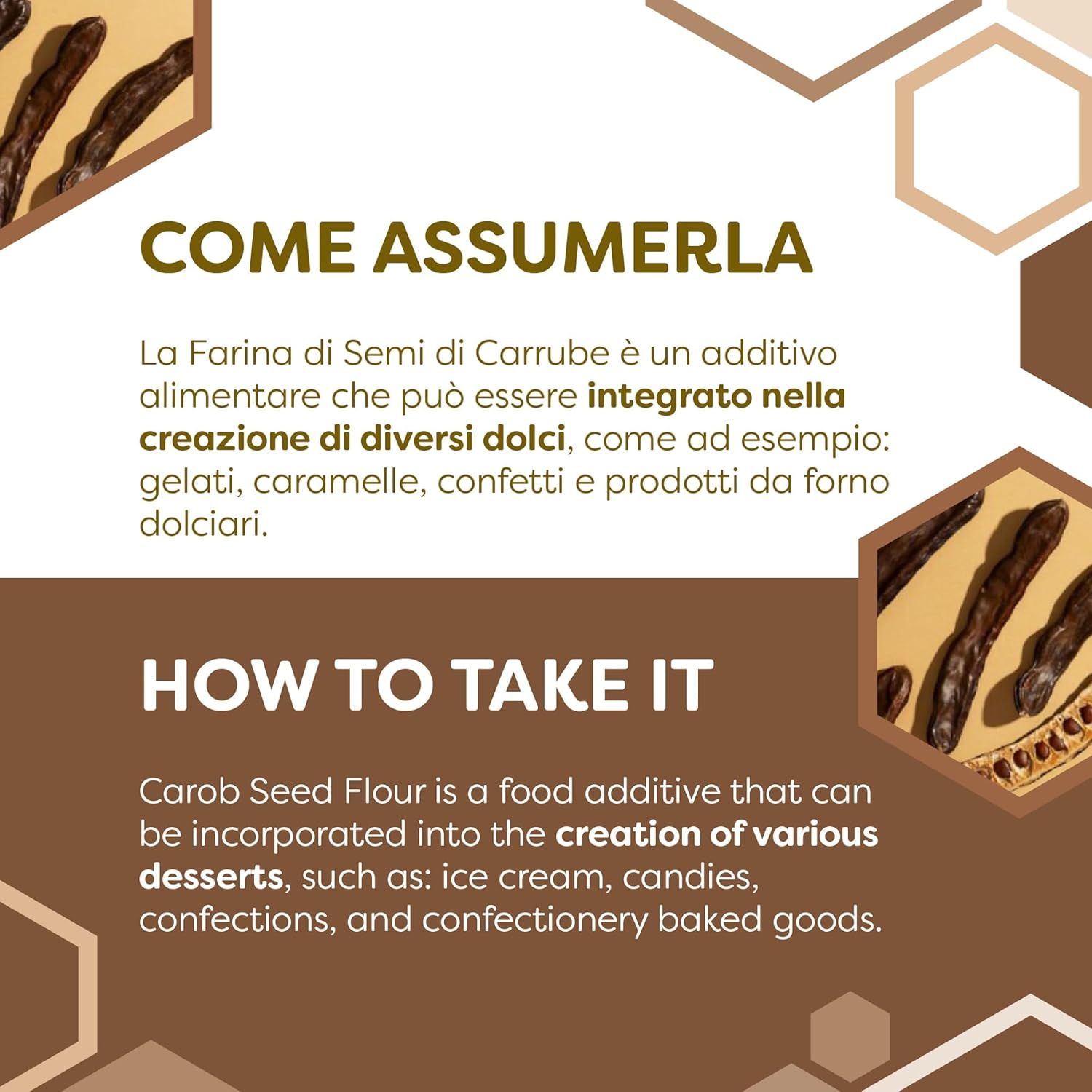 Erbotech Farina di Semi di Carrube