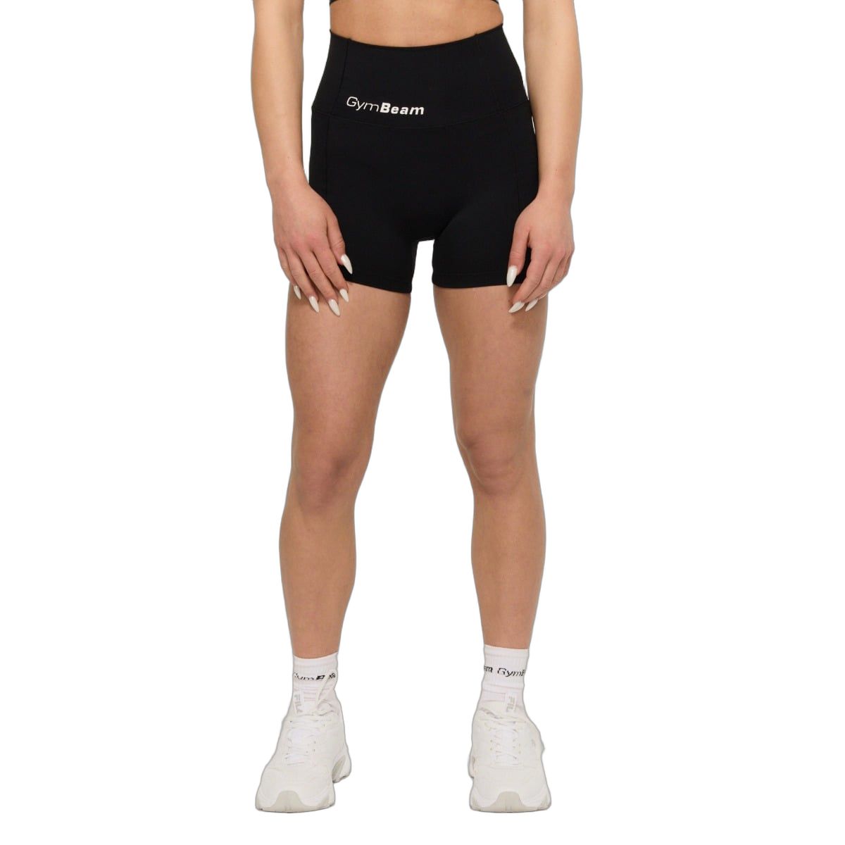 GymBeam Pantaloncini donna Combat slim fit senza tasche Black