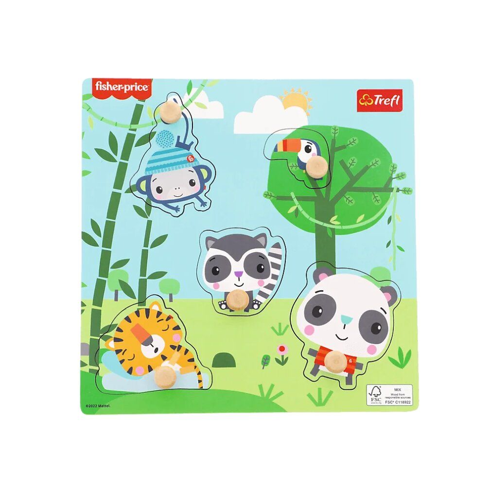 Puzzle della giungla in legno trefl