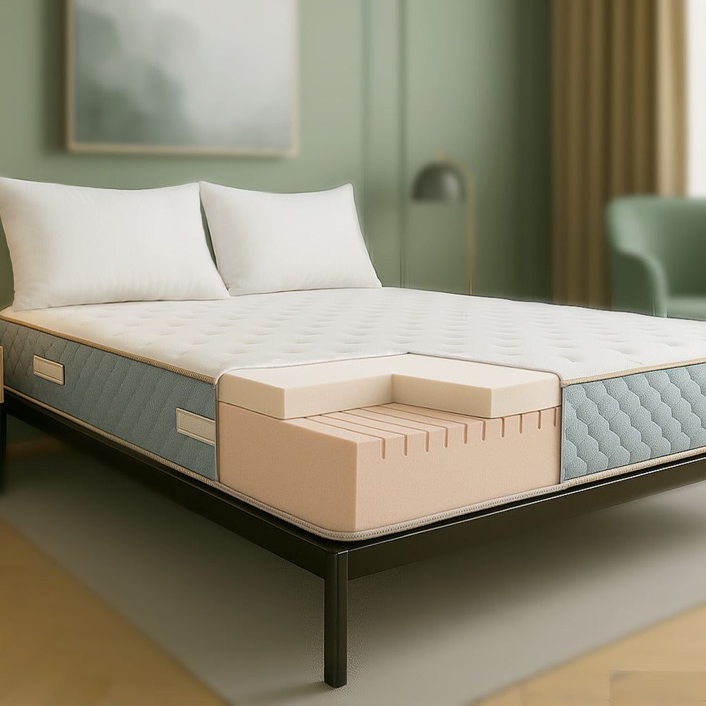 The White Stone Materasso 90x200 in Waterfoam e Memory Foam Alto 22cm | Anallergico e Antiacaro