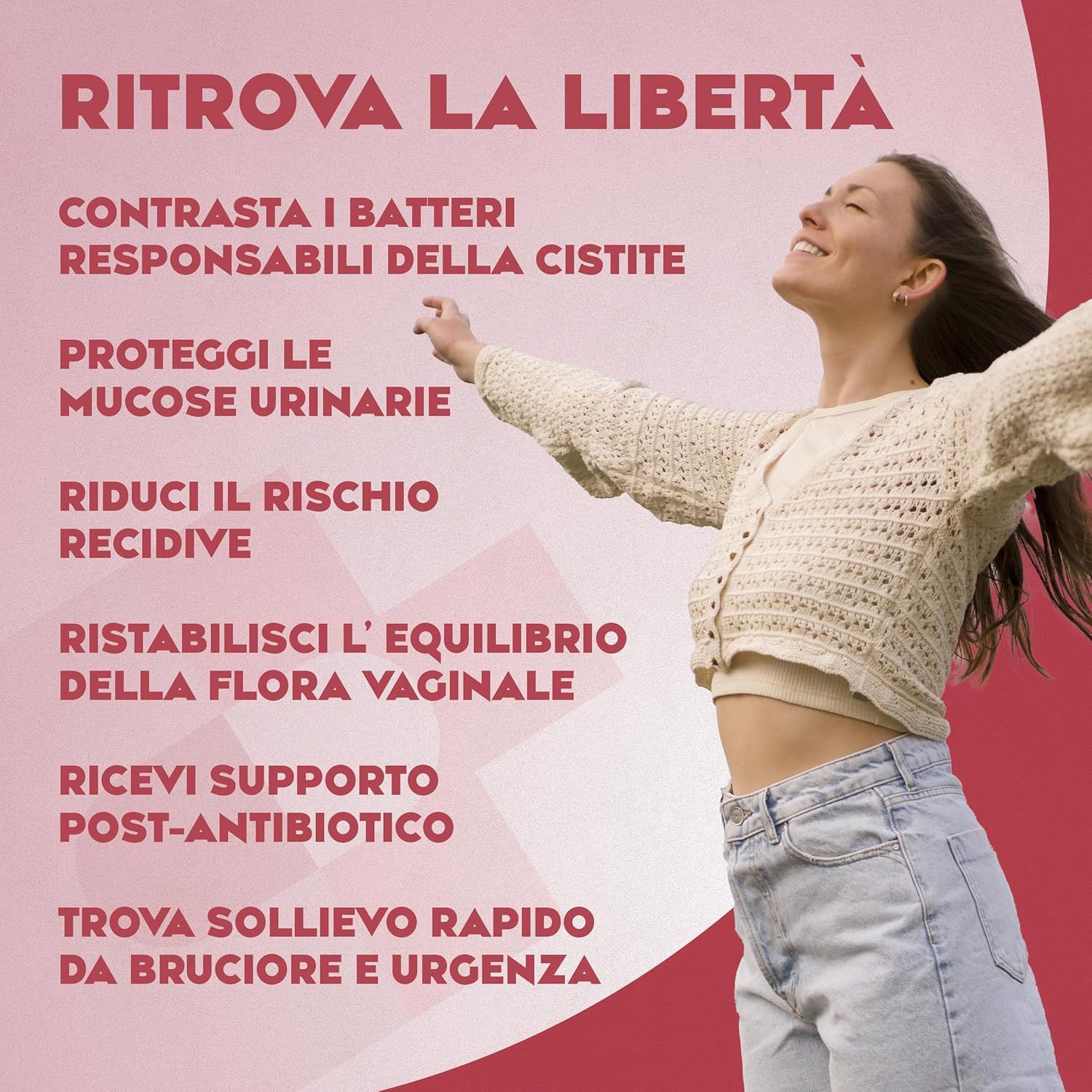 Cistyzen, D‑mannosio e Mirtillo Rosso – Integratore Naturale per CISTITE, Infezioni Urinarie