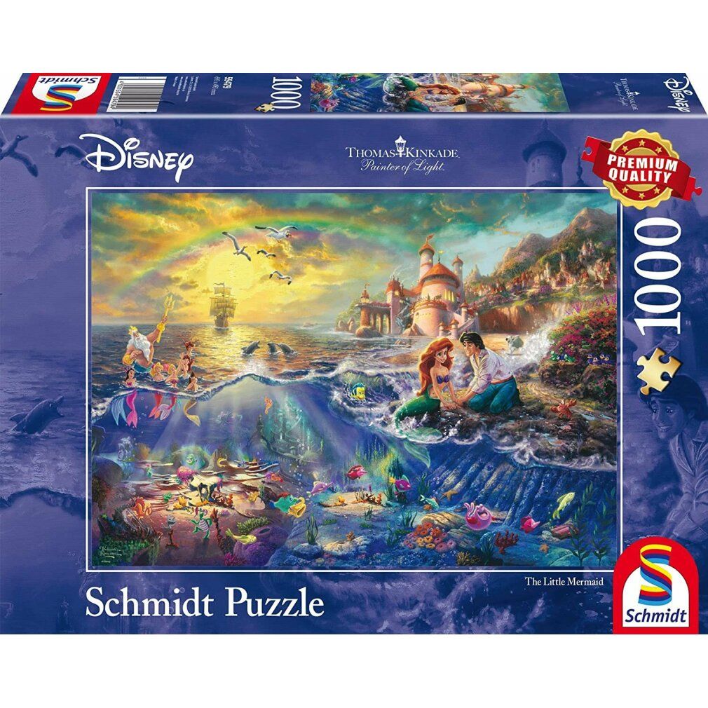 Disney, Arielle - Puzzle da 1000 pezzi (Thomas Kinkade)