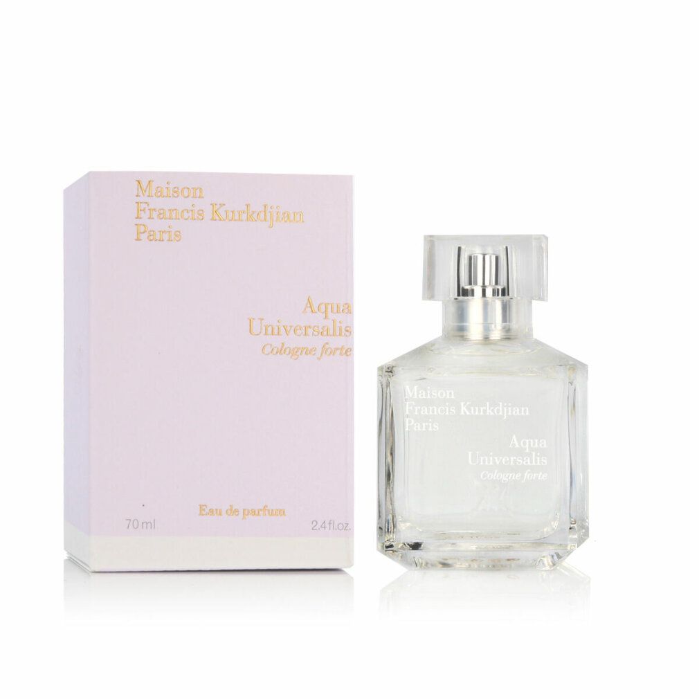 Flacone e scatola di profumo Maison Francis Kurkdjian Aqua Universalis Eau de Parfum.