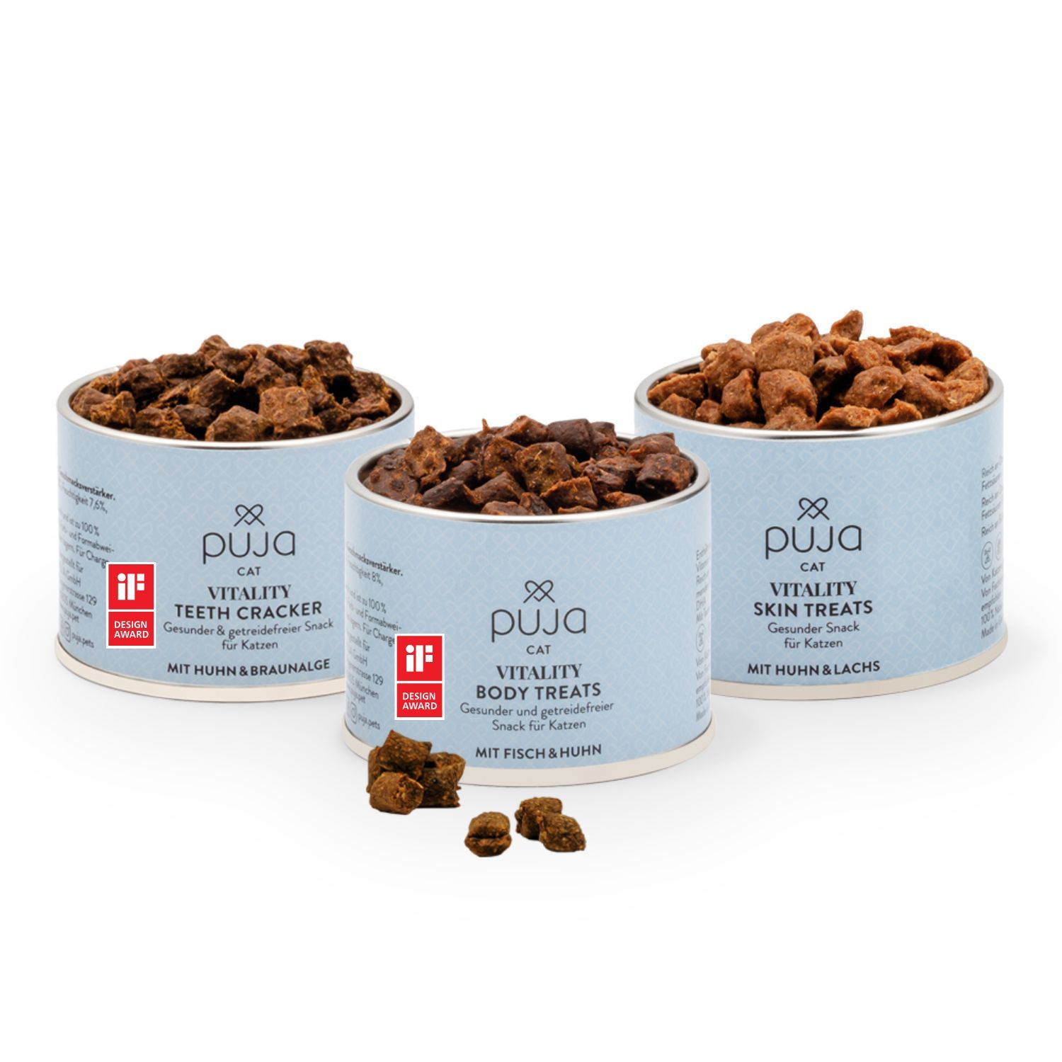 PUJA Snacks Set di degustazione di bellezza per gatti