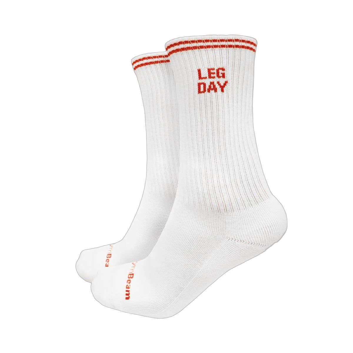 GymBeam Calze unisex GymRat 3Pack White a tre quarti senza cuciture