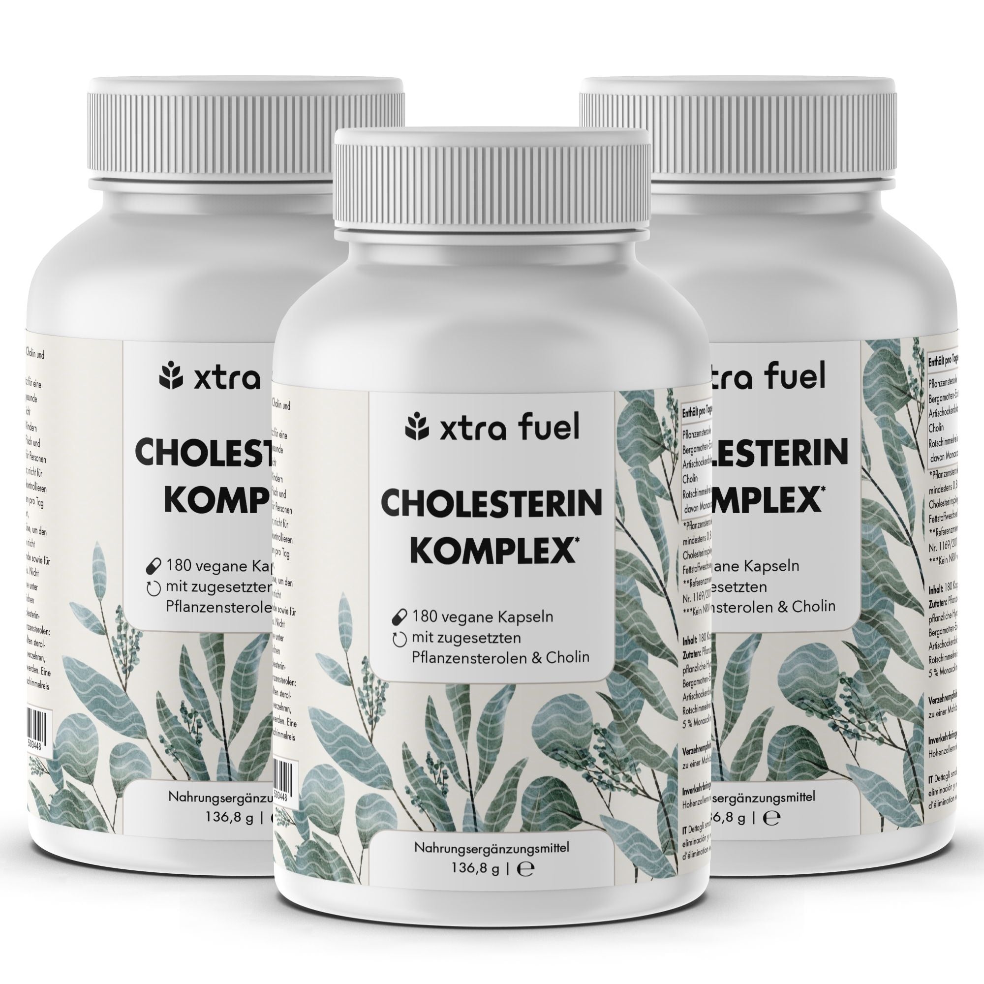 Complesso di colesterolo XTRA FUEL - complesso nutriente con steroli vegetali e monacolina K