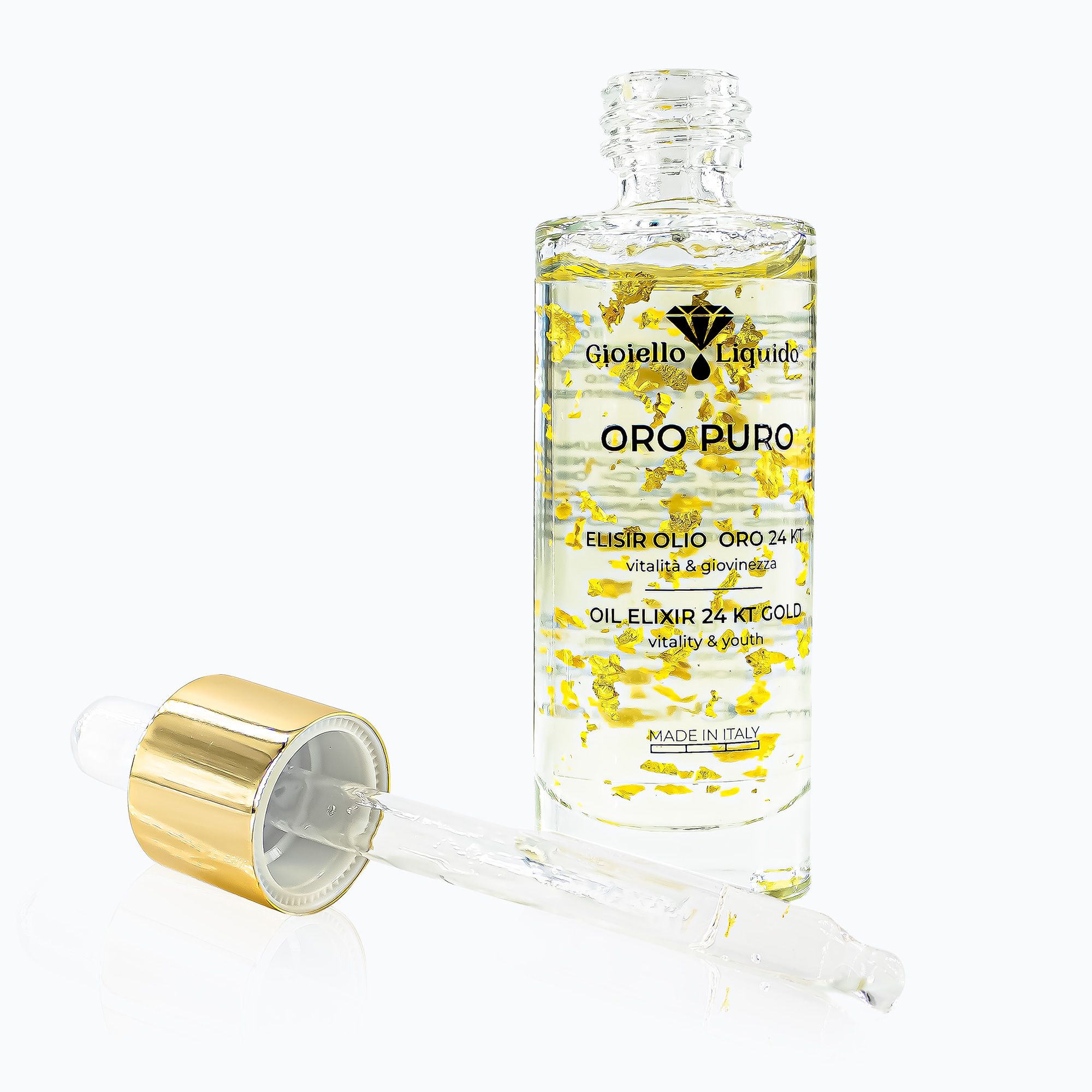 Gioiello Liquido Elisir Olio Oro 24 Kt "Oro Puro"