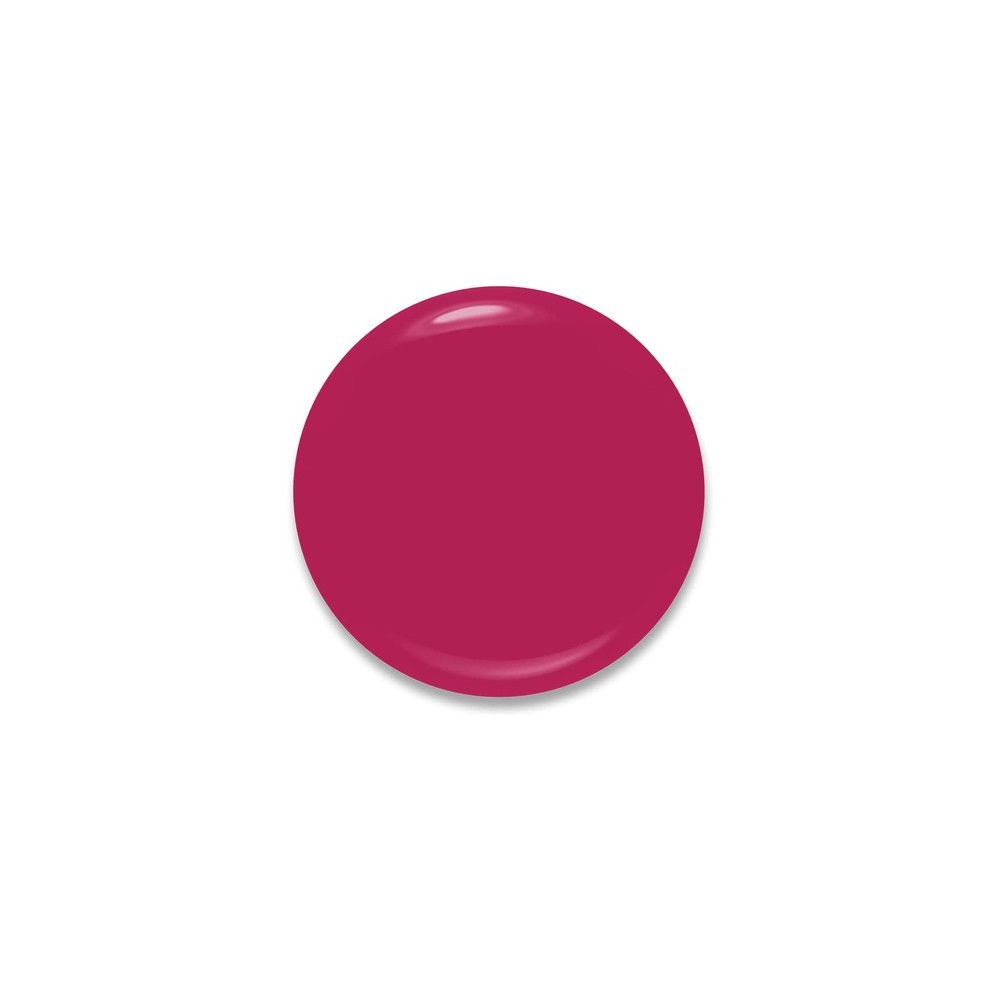 Macchia rotonda di smalto rosa. Superficie lucida, effetto ombra.