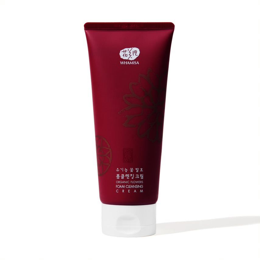 WHAMISA Organic Flowers Foam Cleansing Cream