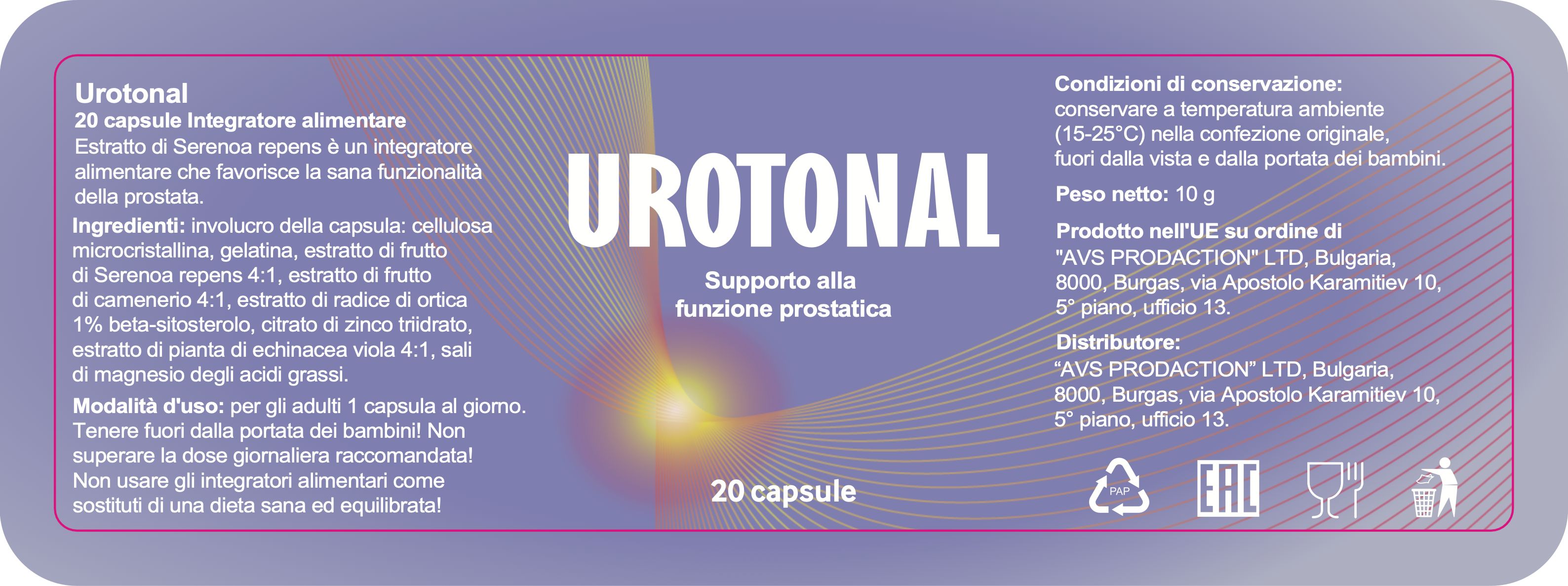 Urotonal Capsule – Benessere maschile quotidiano