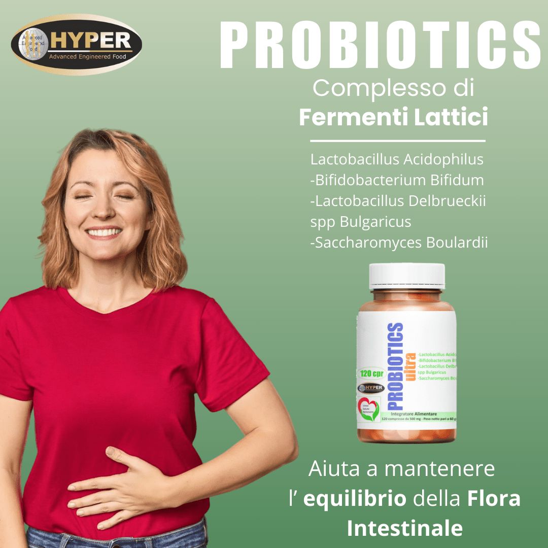 Probiotics Ultra – Integratore Alimentare di Fermenti Lattici Vivi a Rilascio Prolungato