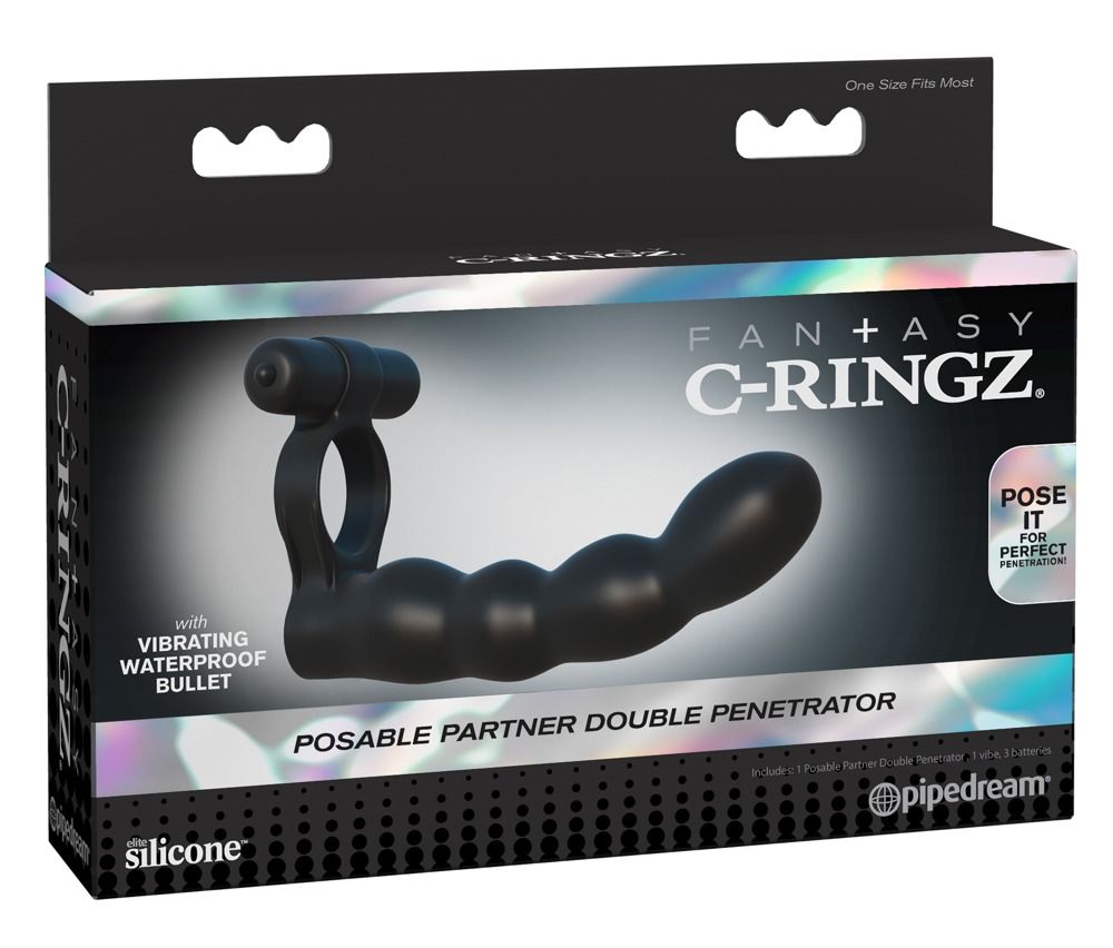 Confezione per Fantasy C-Ringz, Posable Partner Double Penetrator, con immagine del prodotto.