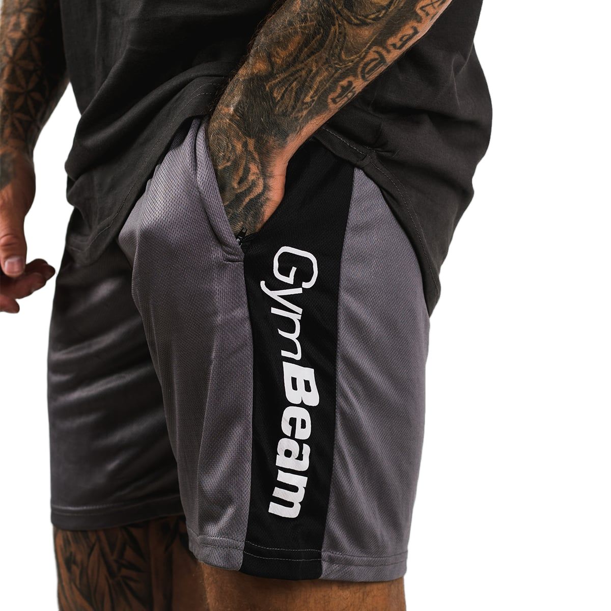 GymBeam Pantaloncini uomo regular Vertical grigio