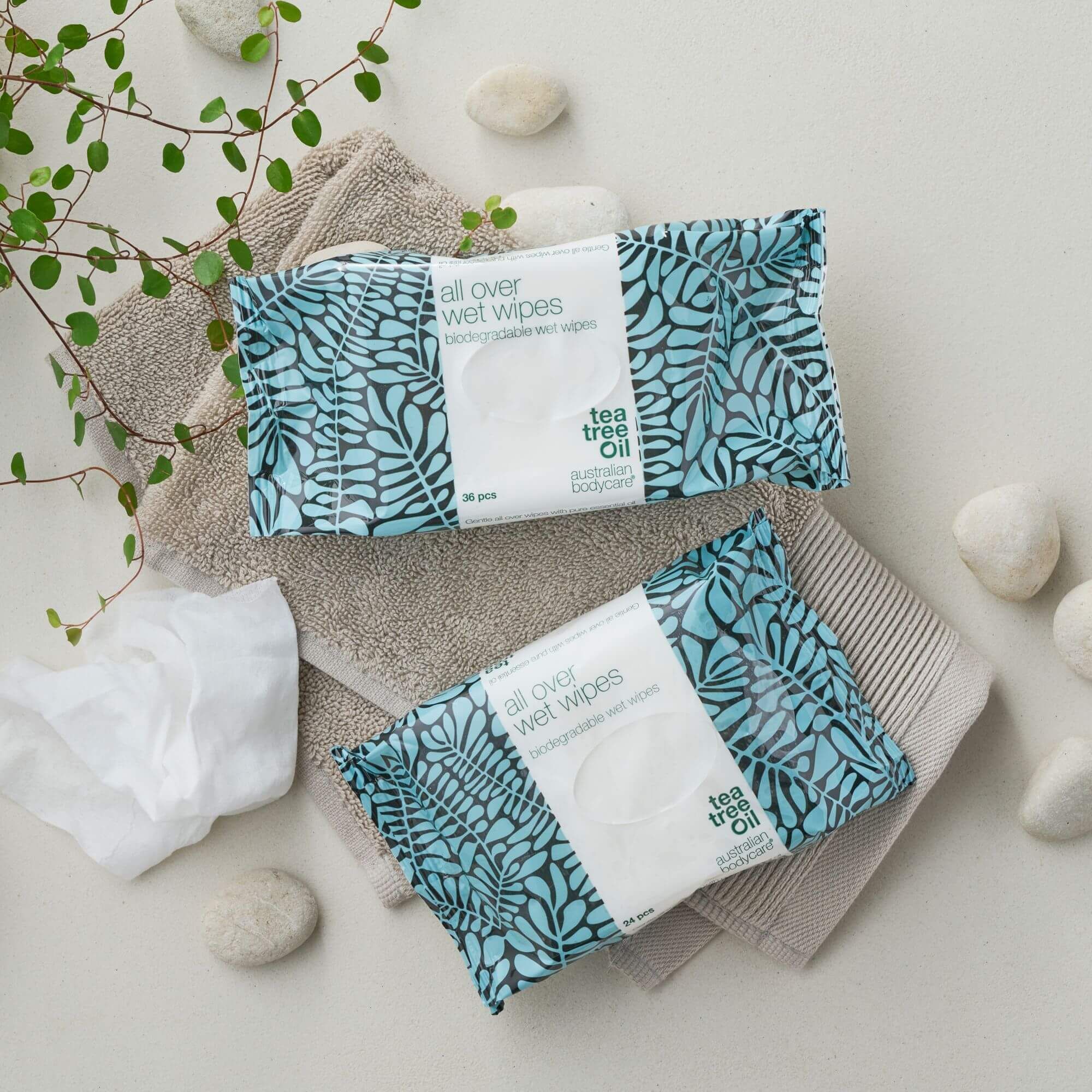 Salviette umidificate Australian Bodycare con olio di melaleuca 36 pezzi