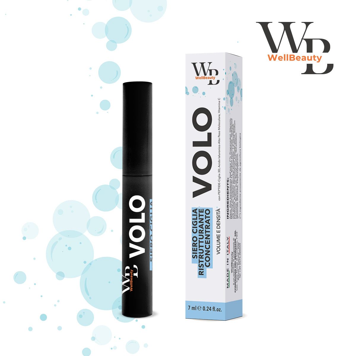 WellBeauty - VOLO - Siero Ciglia Ristrutturante Concentrato
