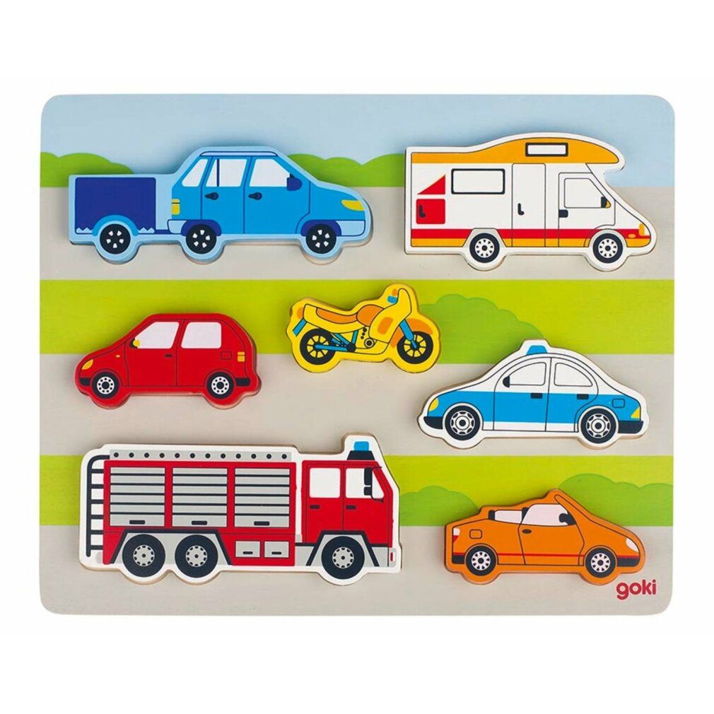 Veicoli puzzle in legno goki
