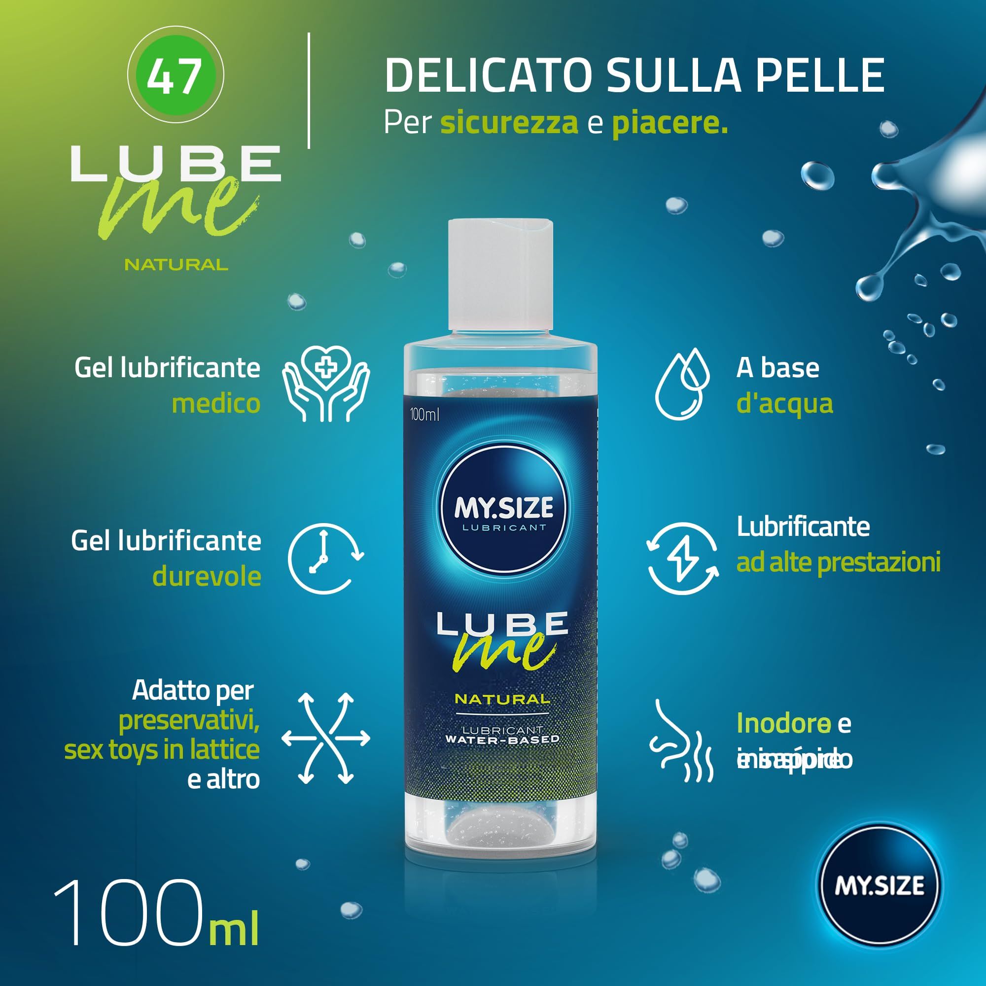 MY.SIZE PRO Preservativi + LUBE ME Natural + Body Candle Set