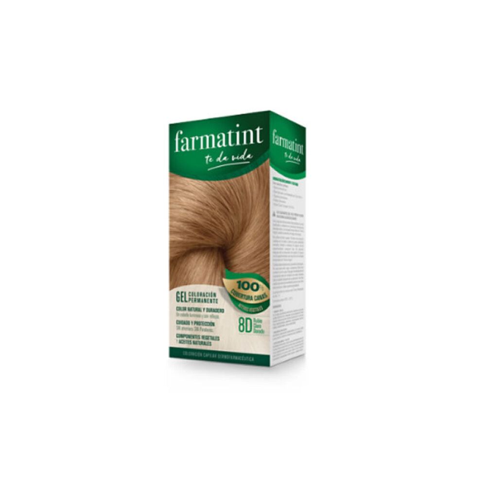 Farmatint Colore Permanente Gel 8d Biondo Chiaro Dorato